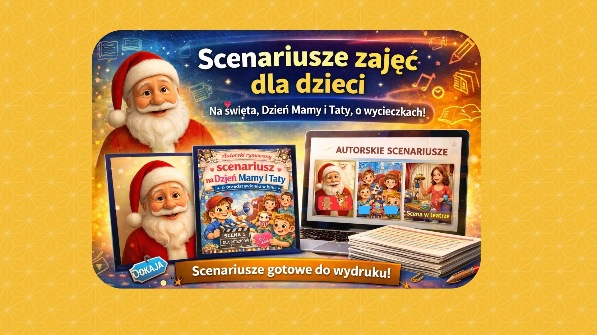 Niezbędnik nauczyciela: Gotowe scenariusze, karty pracy i pomoce dydaktyczne - edu-skarbnica.pl