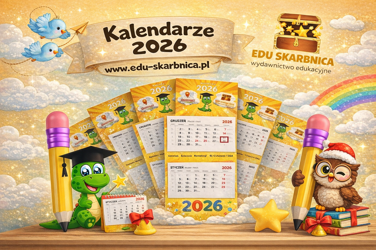 Nowe kalendarze firmowe na rok 2026 - edu-skarbnica.pl