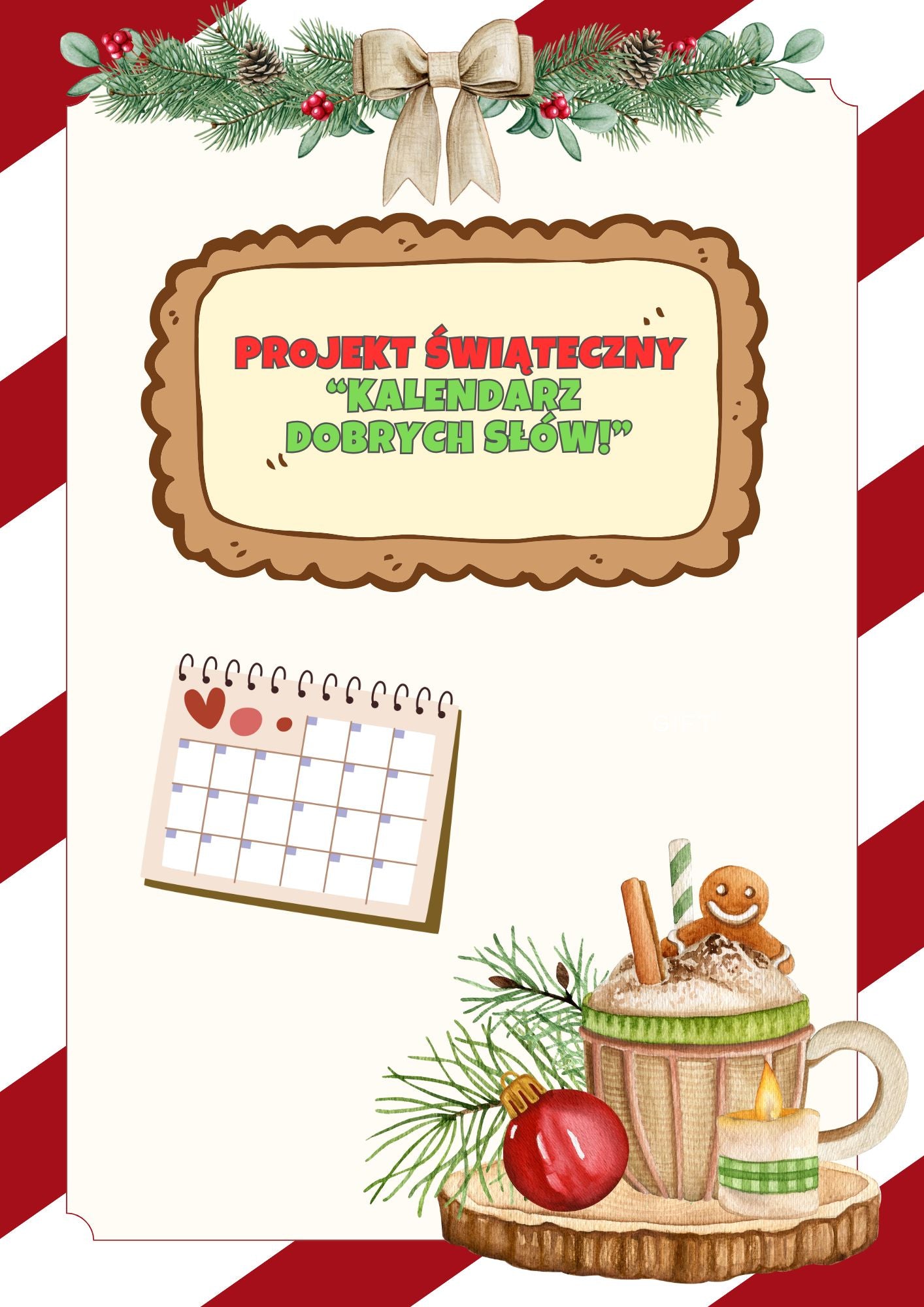 „Kalendarz dobrych słów” – projekt świąteczny