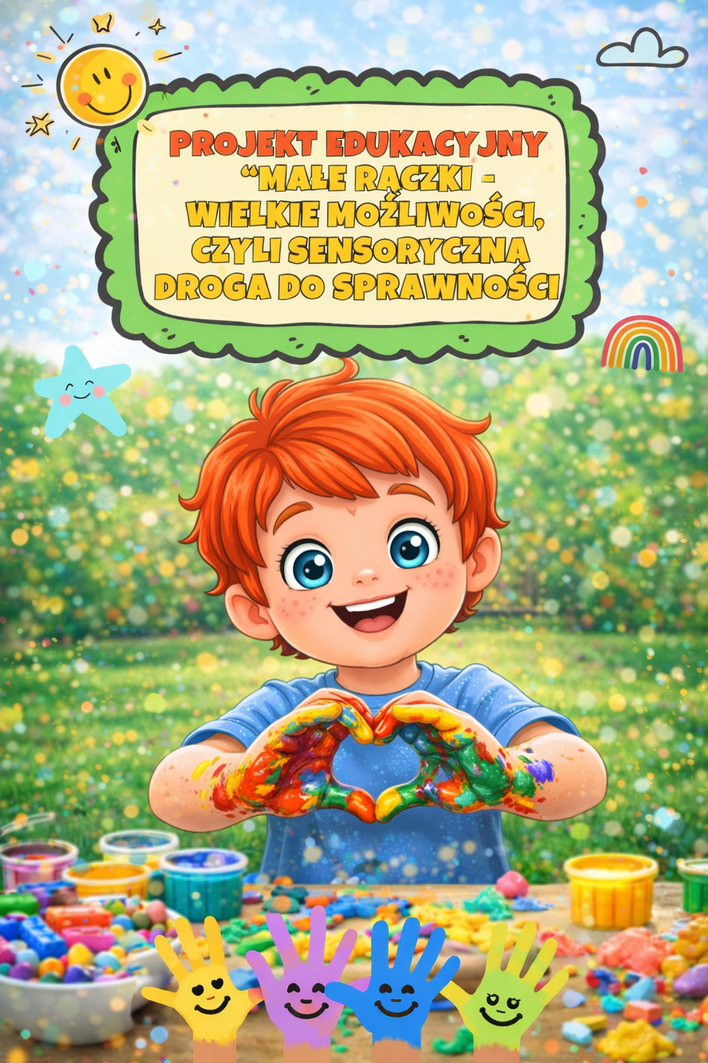 „Małe rączki – wielkie możliwości, czyli sensoryczna droga do sprawności- projekt edukacyjny