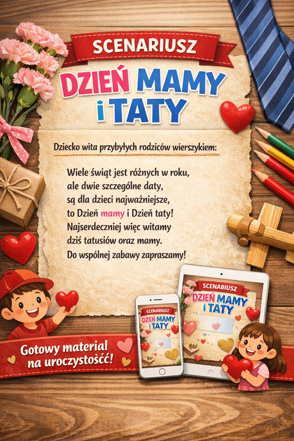 Dzień Mamy i Taty - zestaw + scenariusz FAMILIADA