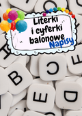 Literki i cyferki - wzór balony - edu - skarbnica.pl
