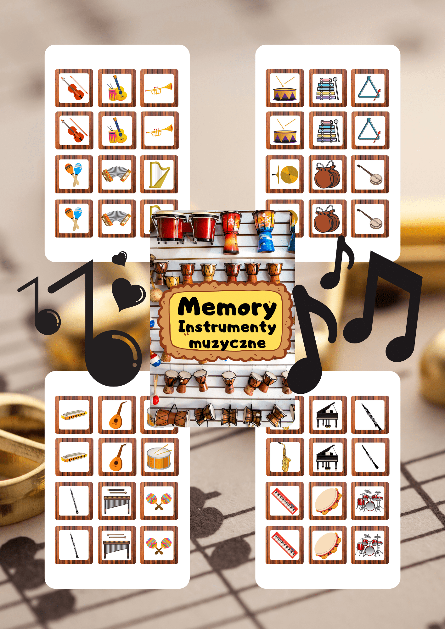 Memory - instrumenty muzyczne - edu - skarbnica.pl