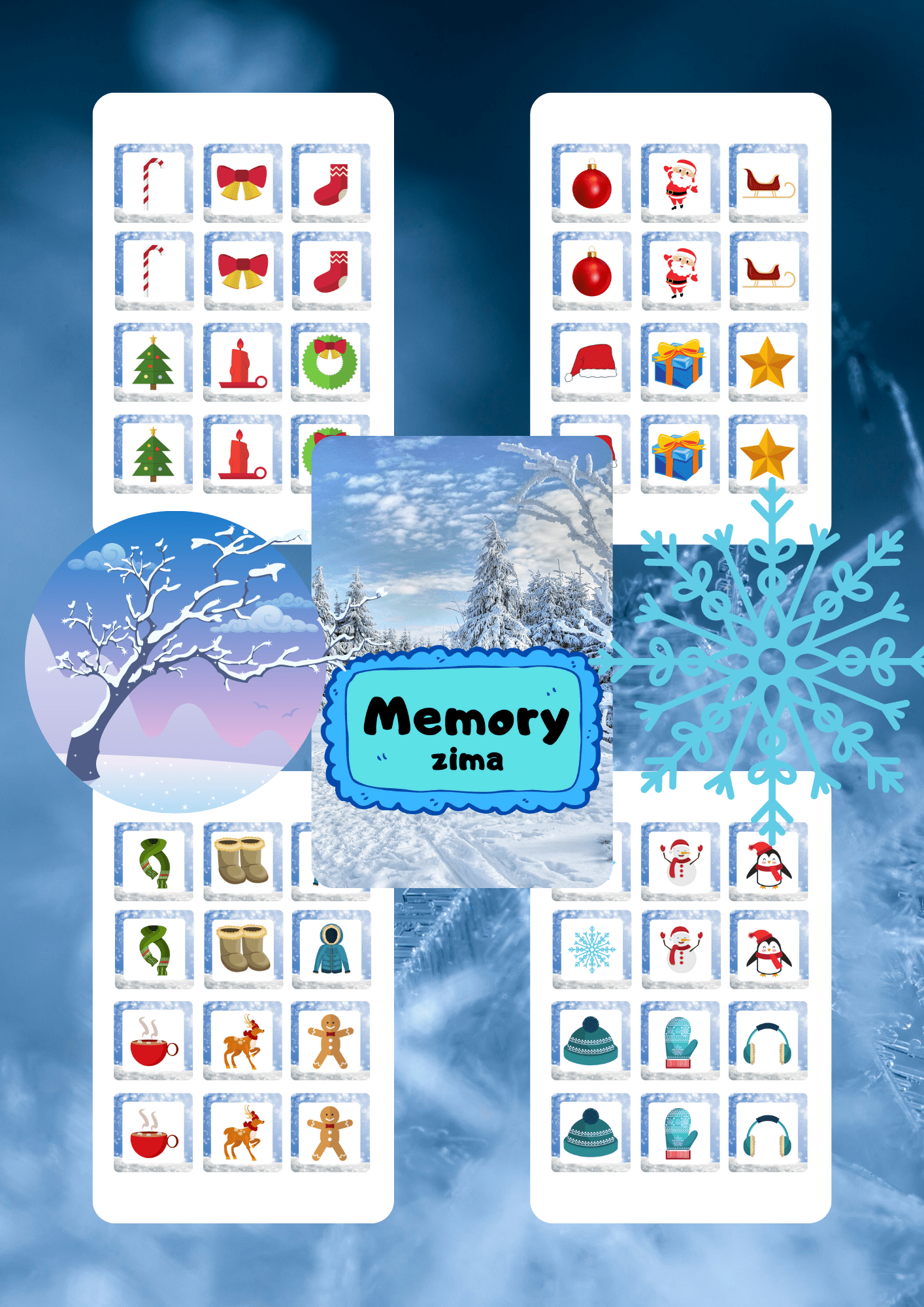Memory - zima - edu - skarbnica.pl