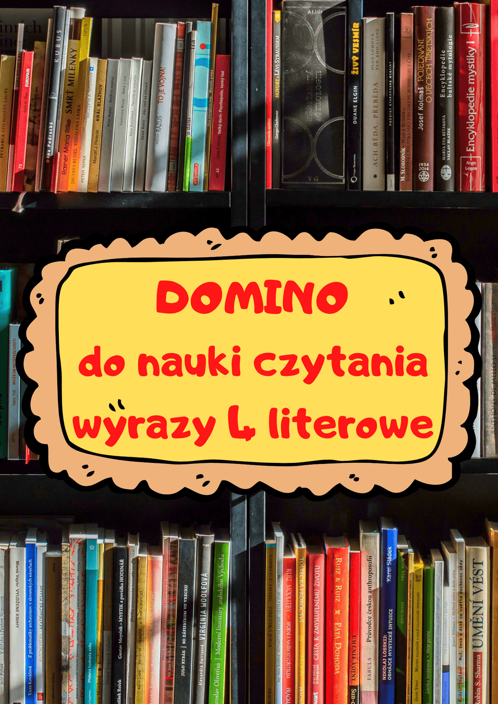 Domino do nauki czytania - wyrazy 4 literowe - edu - skarbnica.pl
