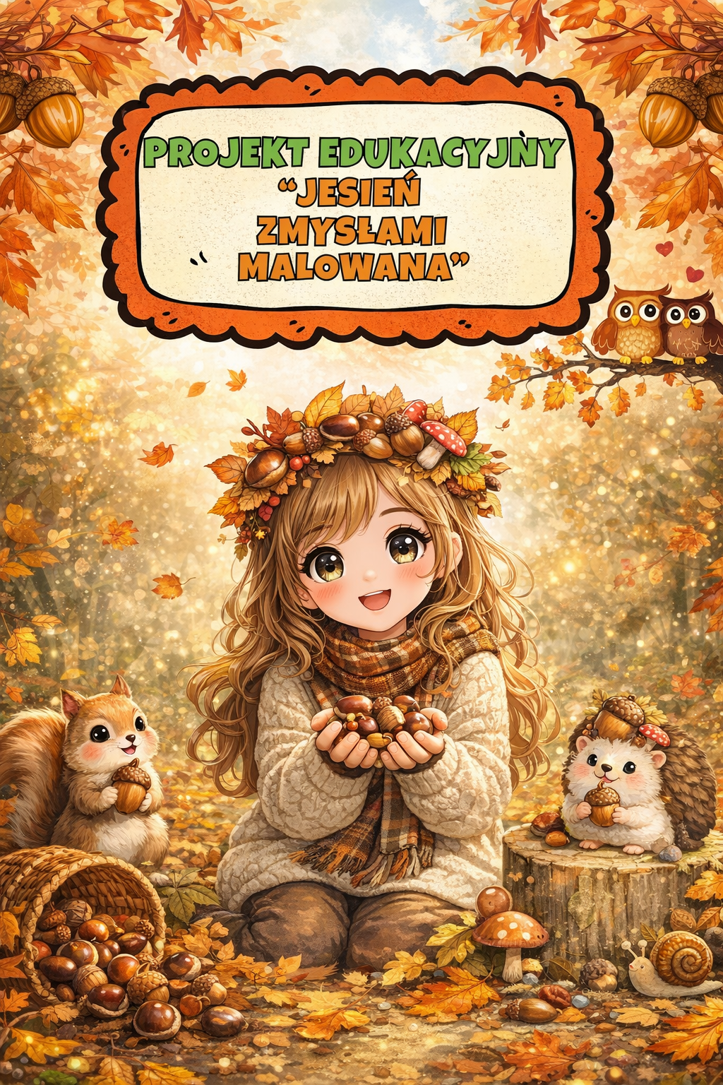 „Jesień zmysłami malowana”- projekt edukacyjny