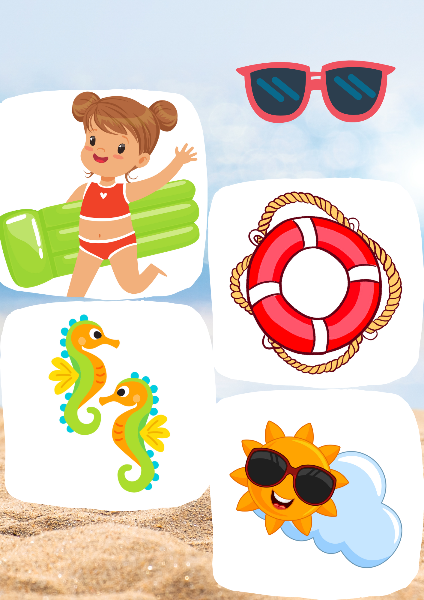 Dekoracje dwustronne lato/wakacje