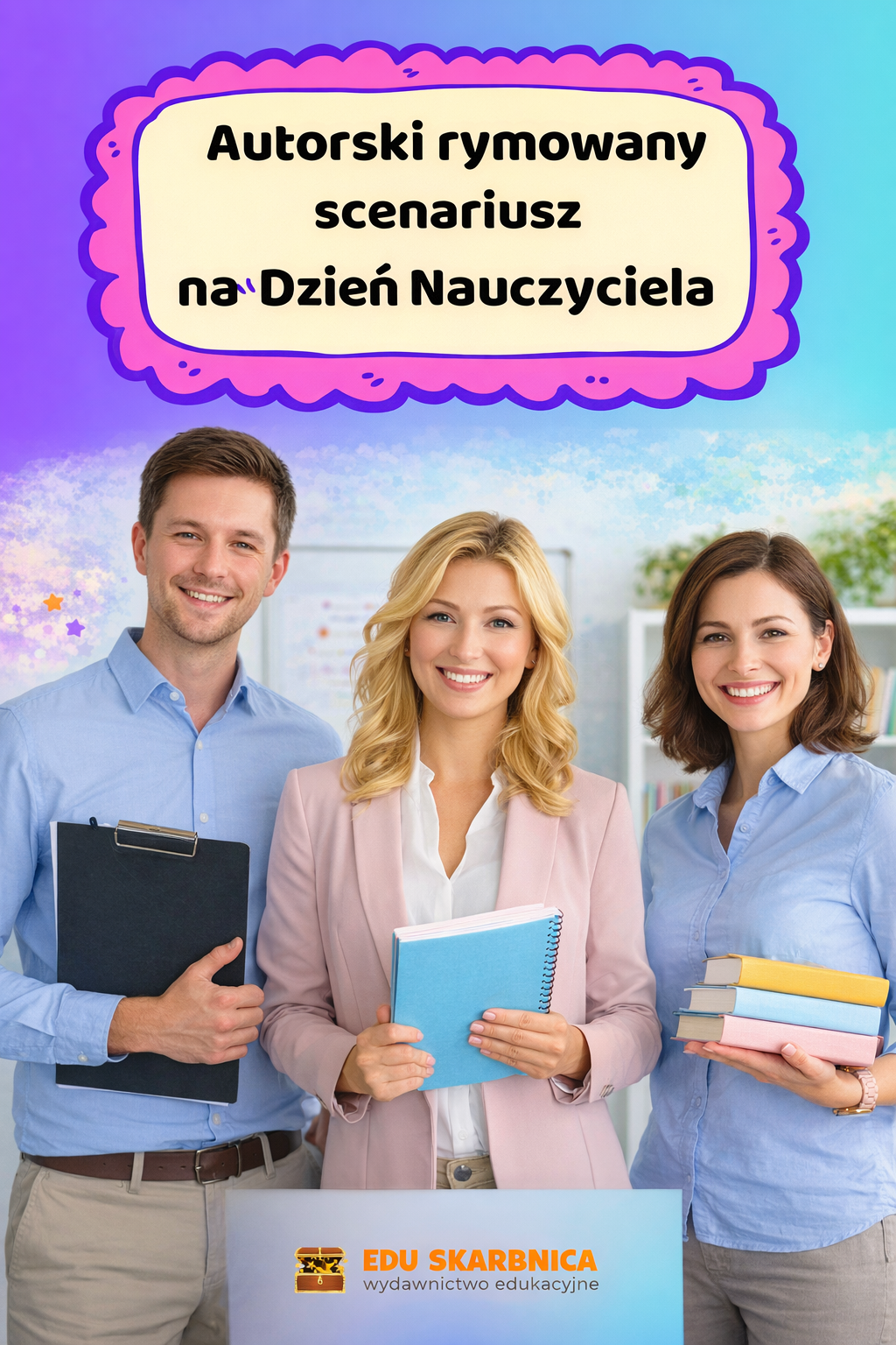 Autorski scenariusz i zestaw - Dzień nauczyciela - edu - skarbnica.pl