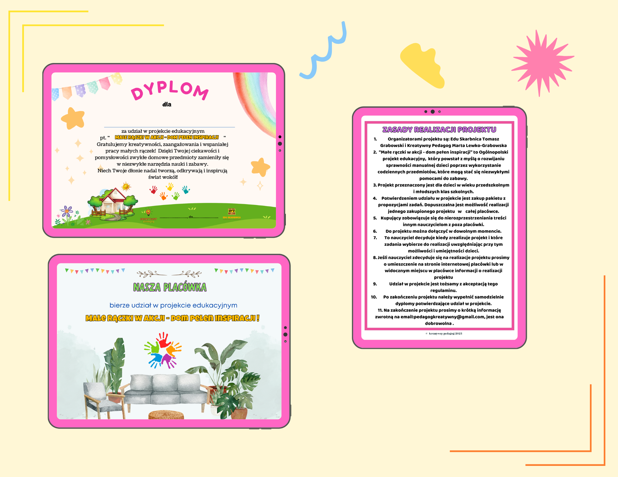 „Małe rączki w akcji - dom pełen inspiracji! – projekt edukacyjny