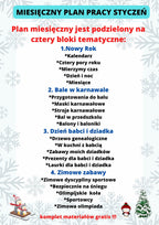 Plan miesięczny na styczeń - edu - skarbnica.pl