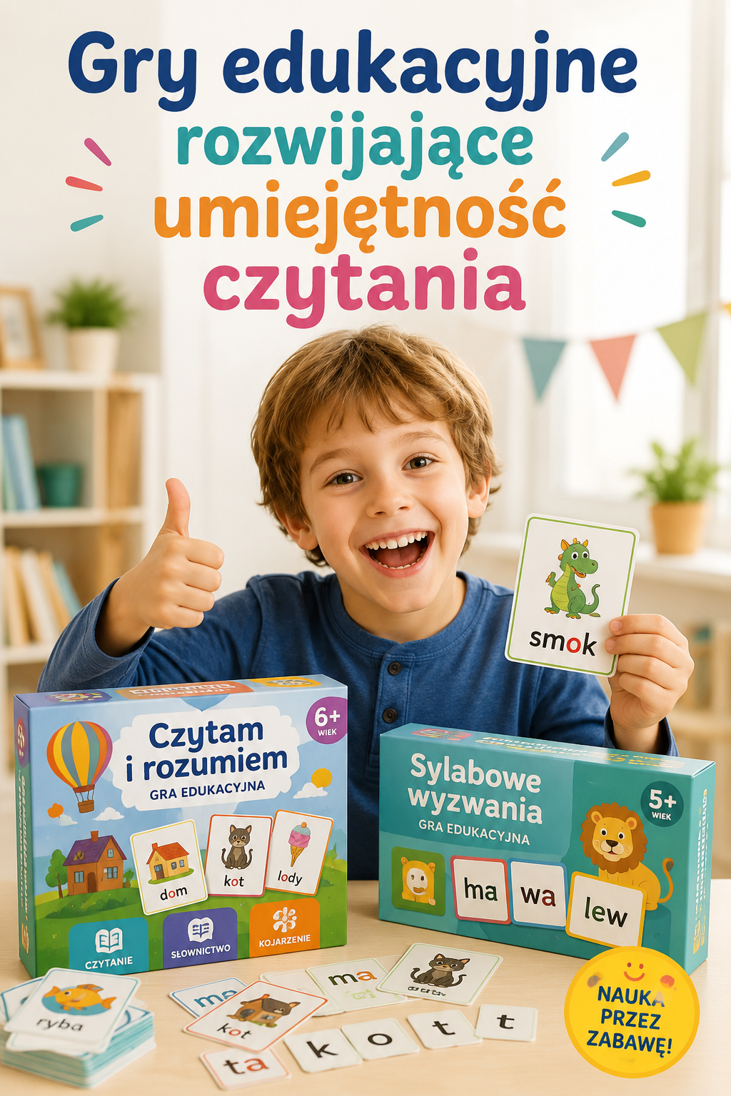 Gry edukacyjne rozwijające umiejętność czytania
