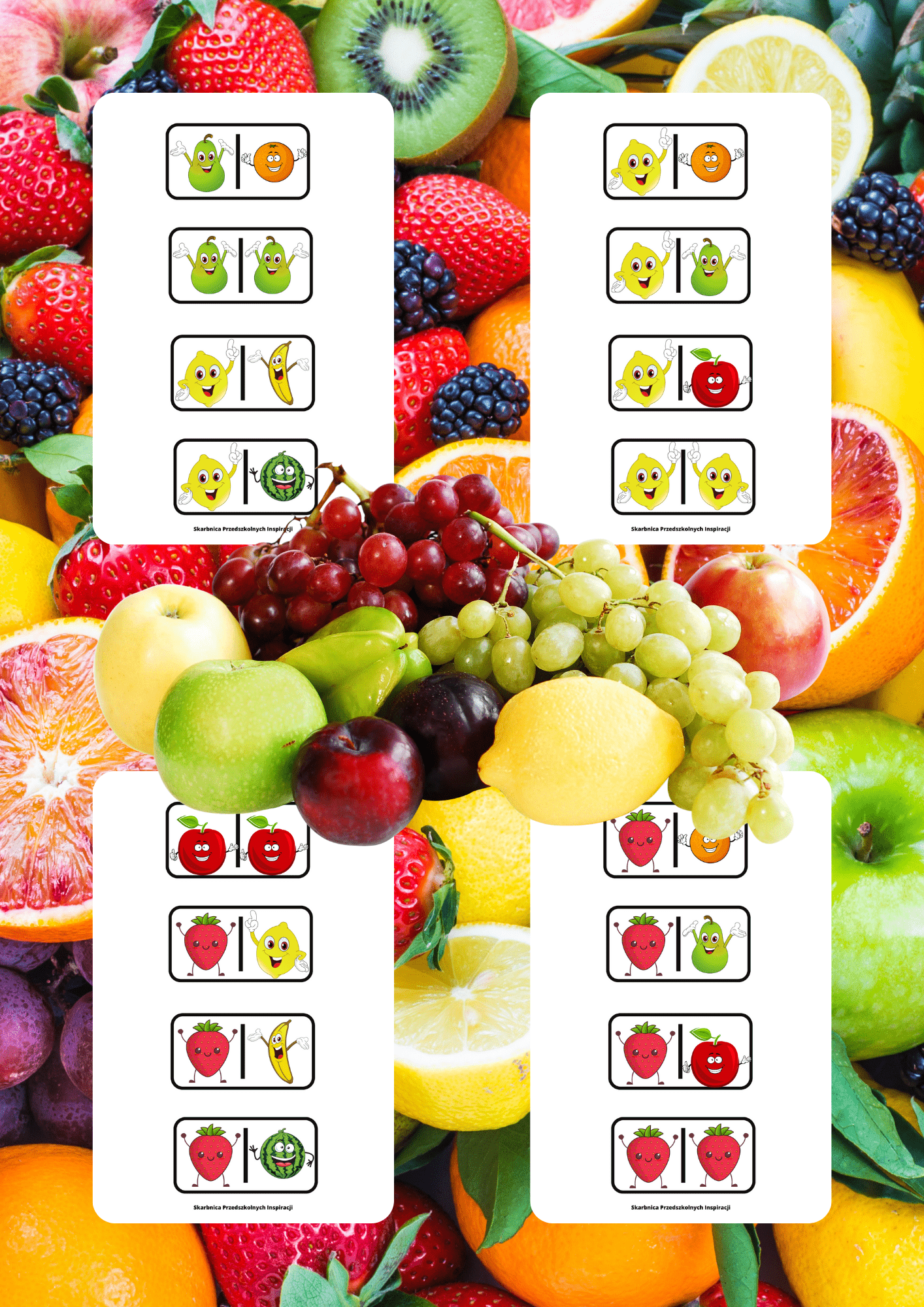 Domino - Owoce - edu - skarbnica.pl