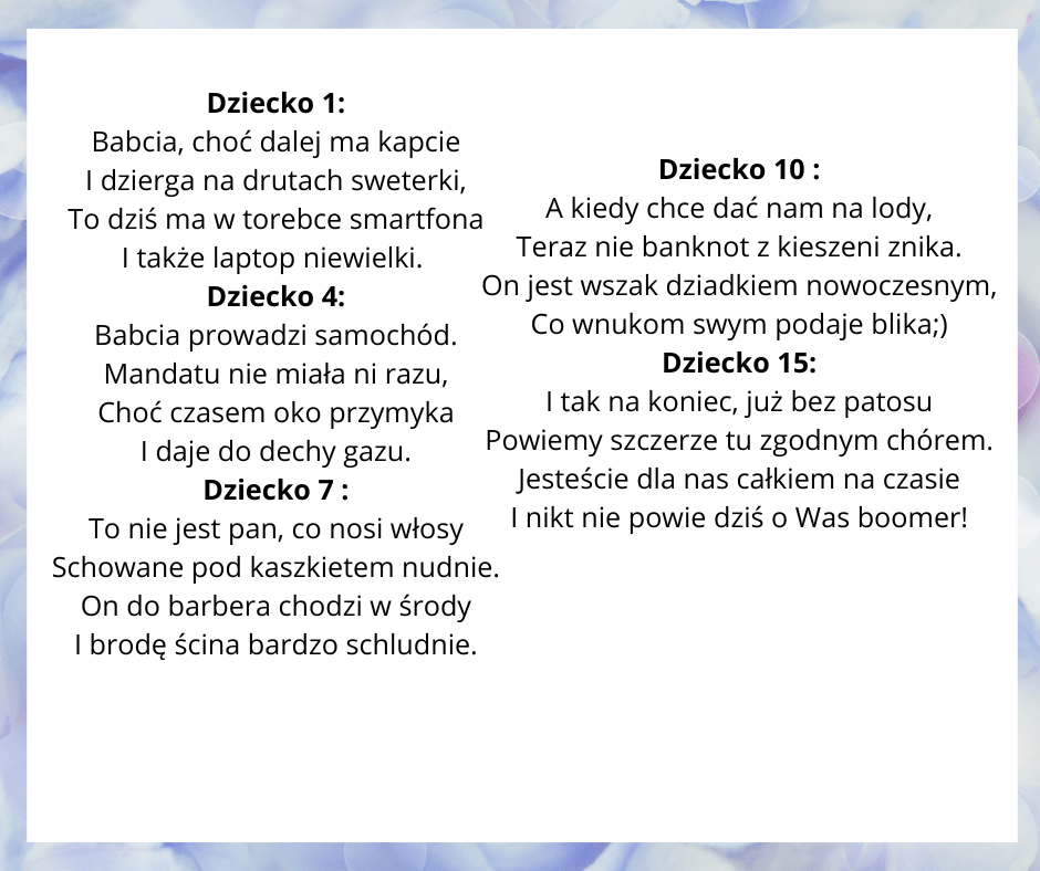 Dzień babci i dziadka - nowoczesny scenariusz - edu - skarbnica.pl