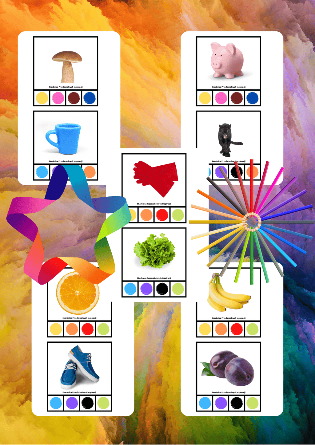 Klamerkowe kolory - edu - skarbnica.pl