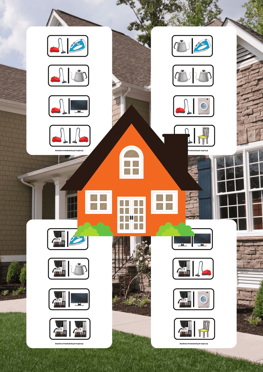 Domino - Przedmioty domowe - edu - skarbnica.pl