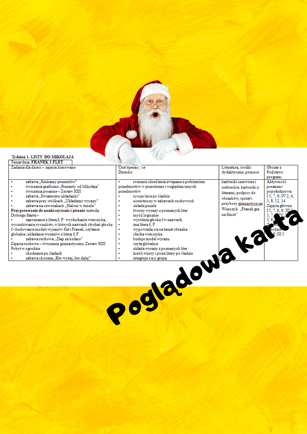 Plan miesięczny na Grudzień - zimowe - edu - skarbnica.pl