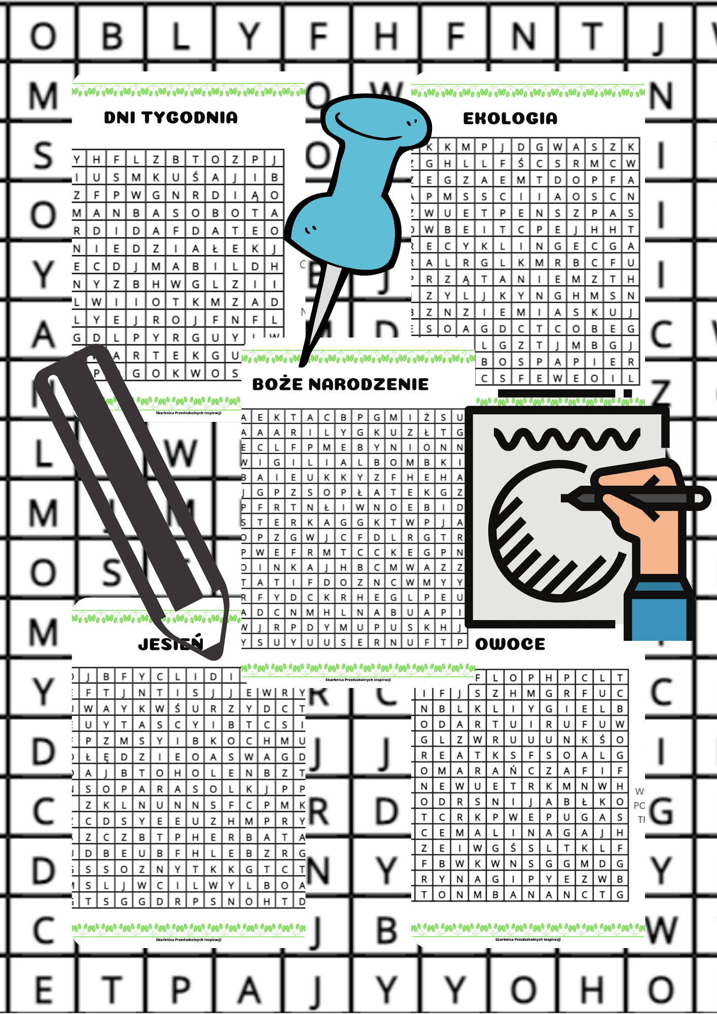 Wykreślanki - edu - skarbnica.pl