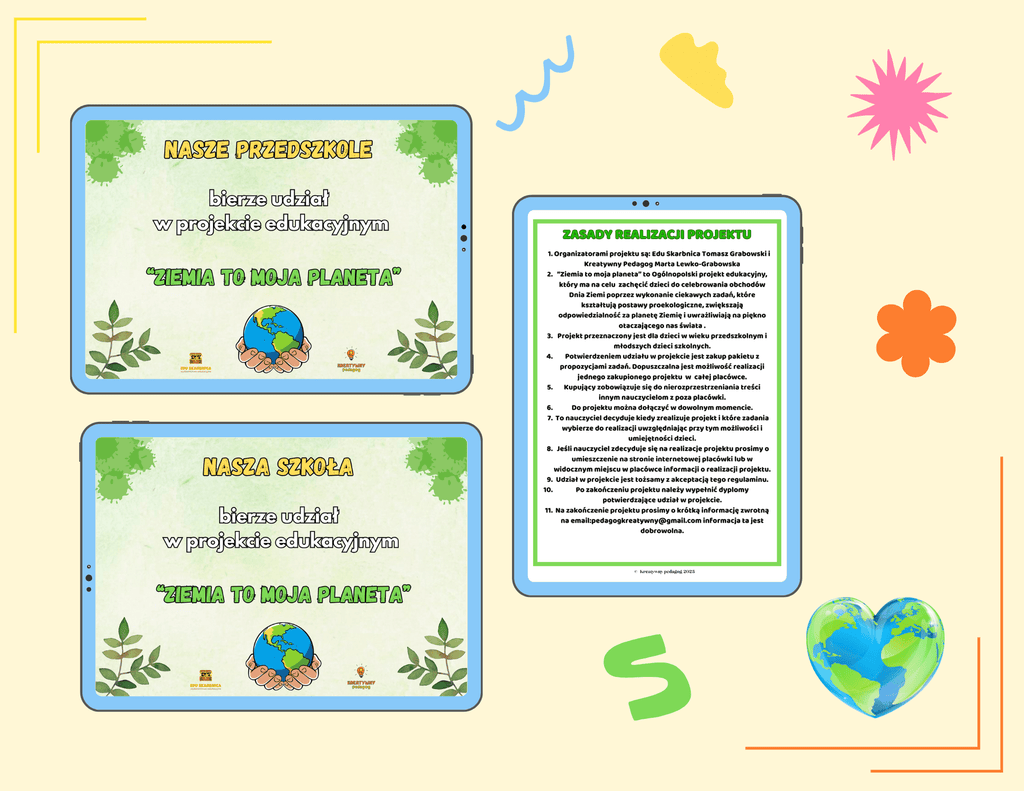 Projekt edukacyjny Ziemia to moja planeta - edu - skarbnica.pl