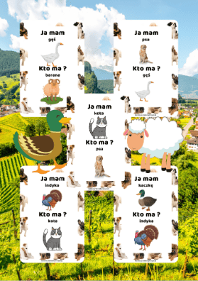 Ja Mam, Kto Ma? – Wiejskie Zwierzęta - edu - skarbnica.pl