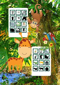 Memory - Zwierzęta egzotyczne (cienie)