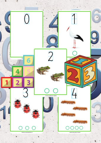 Plansze - Cyfry wiosenne