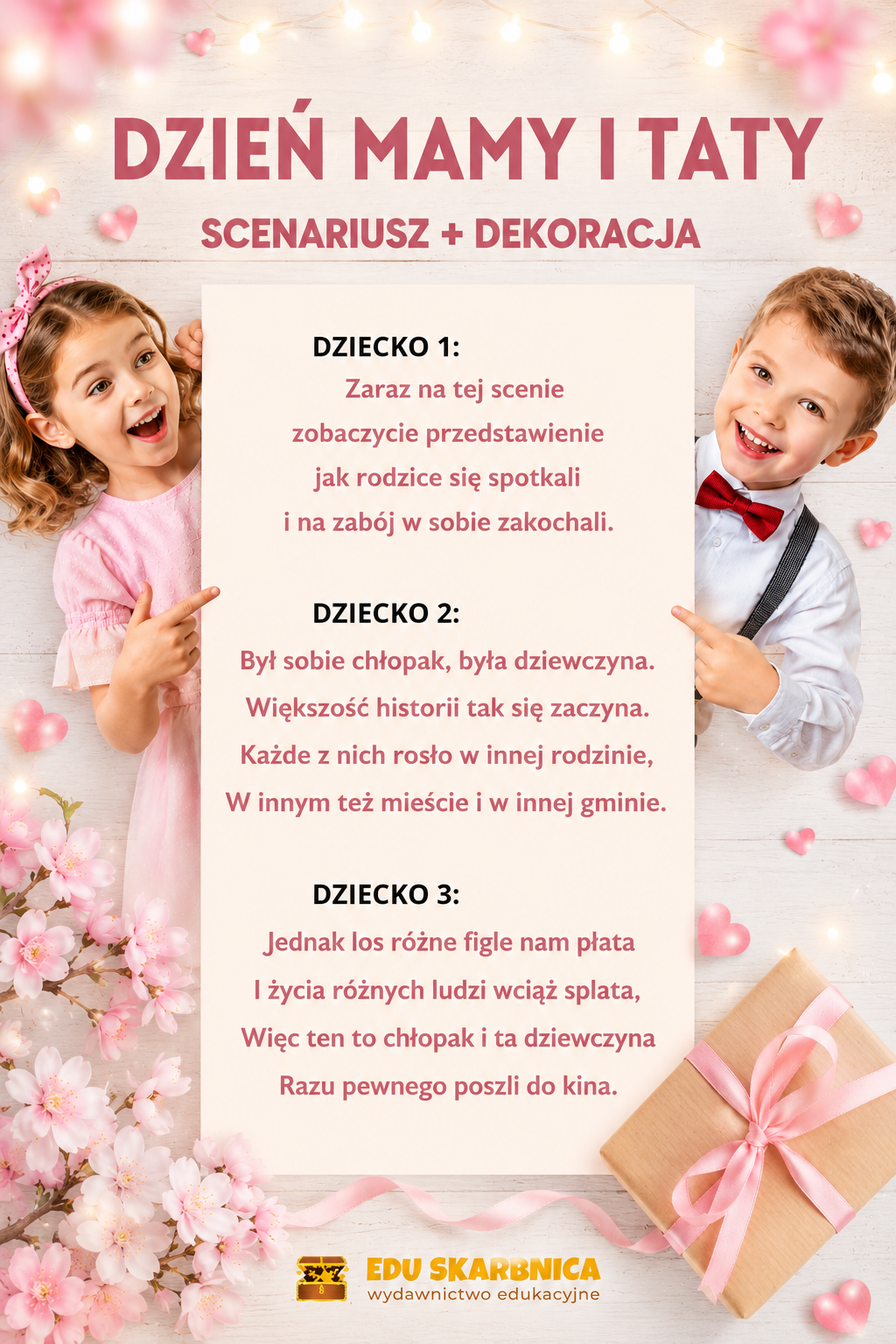 Autorski scenariusz przedstawienia - DZIEŃ MAMY i TATY
