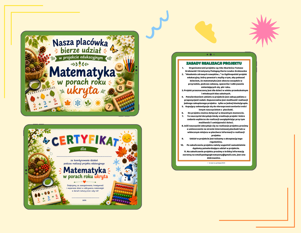 „Matematyka w porach roku ukryta” – projekt edukacyjny/innowacja pedagogiczna