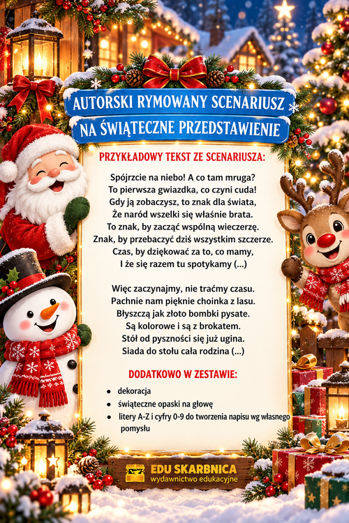 Autorski scenariusz świąteczne przedstawienie - Boże narodzenie
