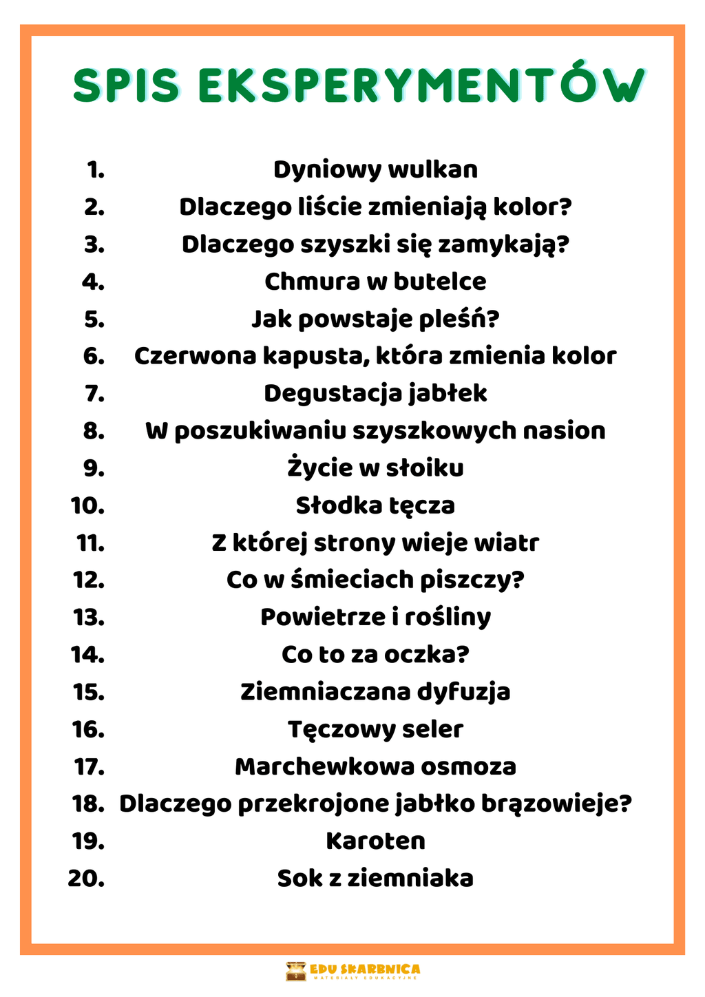 Eksperymenty jesienne - edu - skarbnica.pl