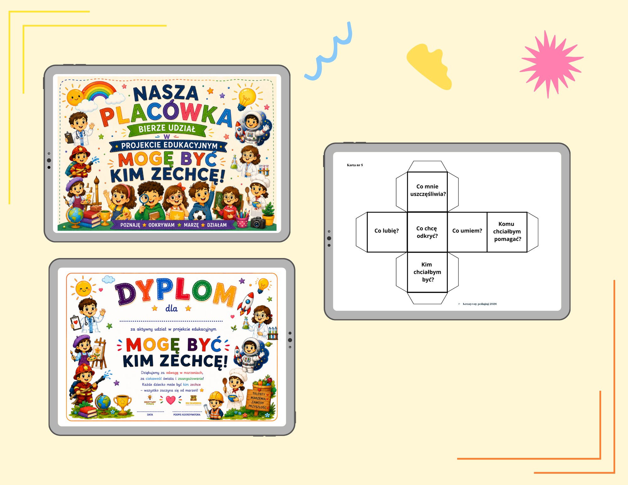 „Mogę być kim zechcę!”- projekt edukacyjny