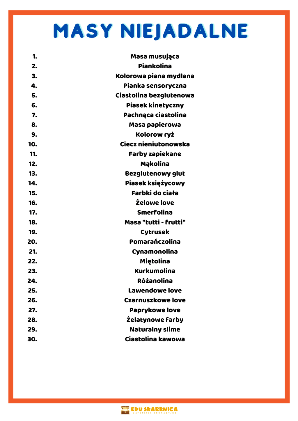 Masy sensoryczne - edu - skarbnica.pl