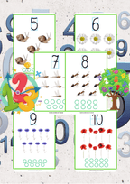 Plansze - Cyfry wiosenne - edu - skarbnica.pl