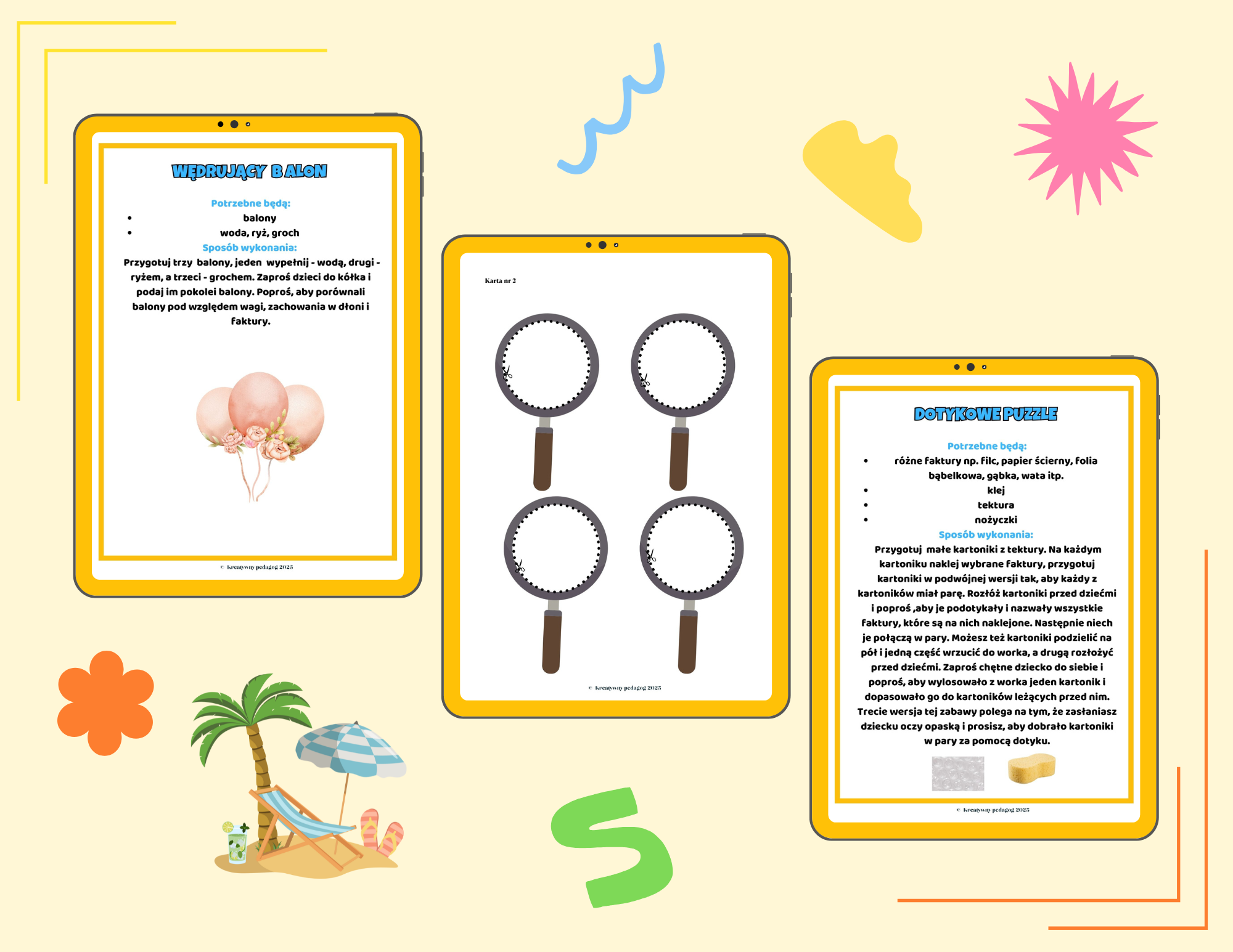 „Zmysłowe lato”- projekt edukacyjny