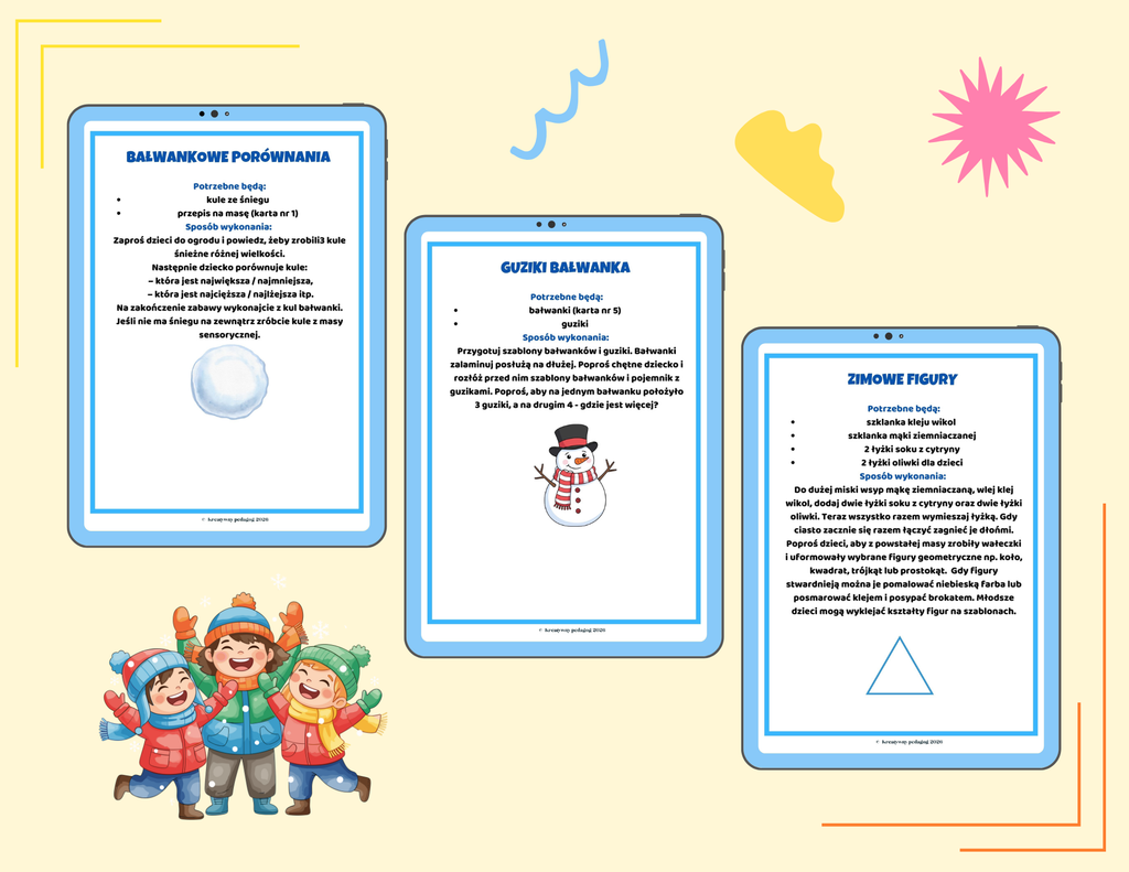 „Zimowa matematyka – odkryj, policz, porównaj” – projekt edukacyjny