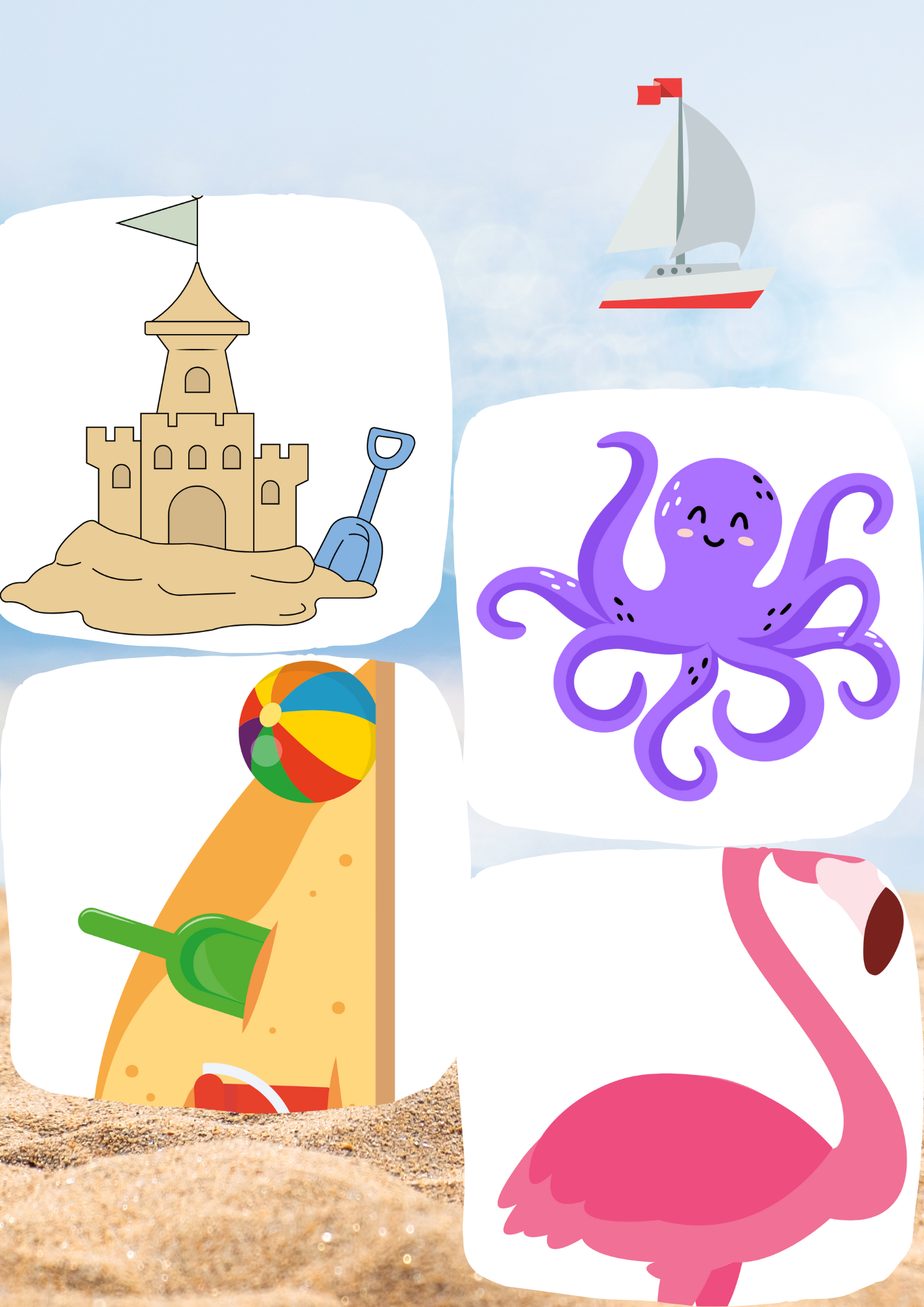 Dekoracje dwustronne lato/wakacje