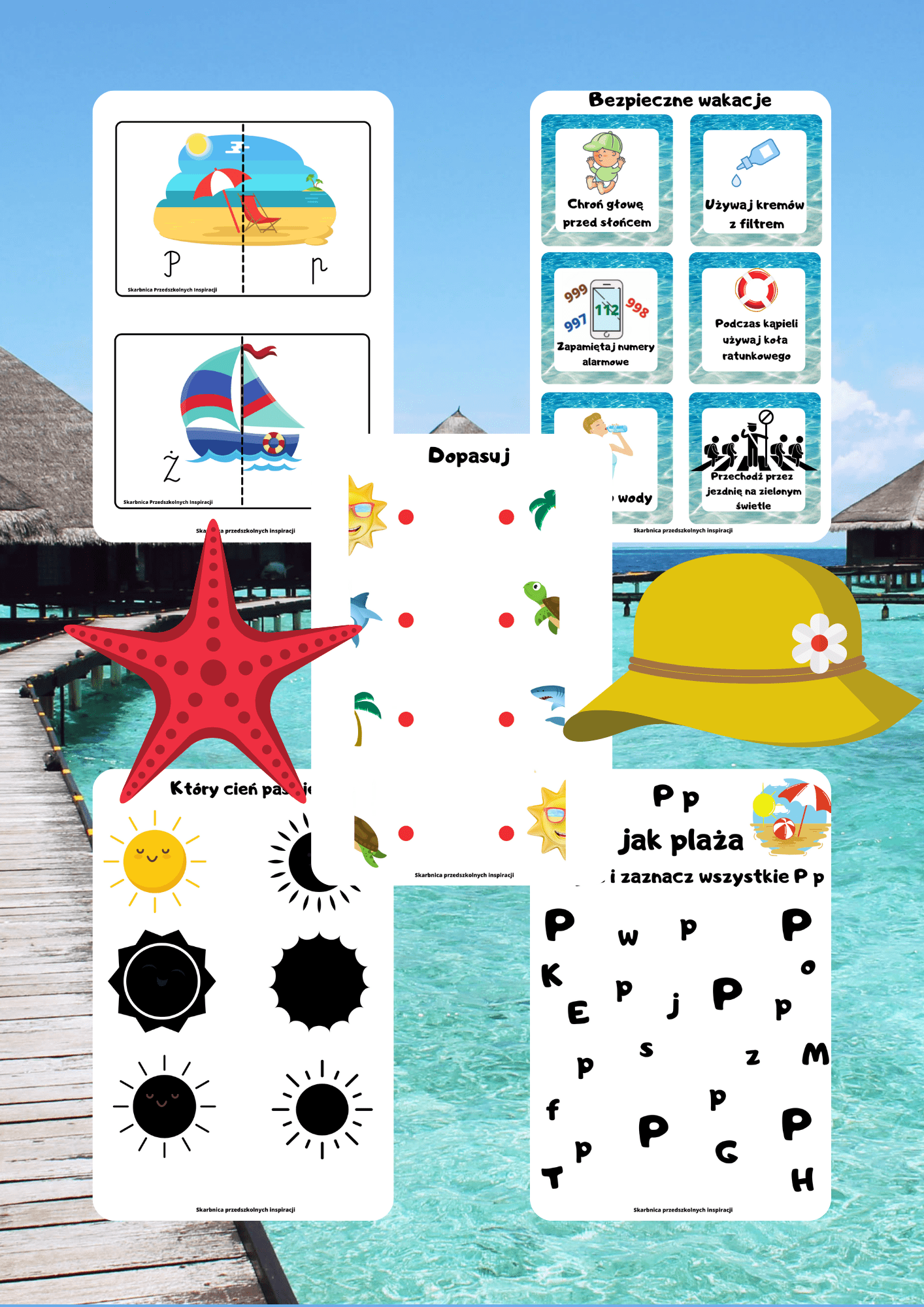 Wakacje - 5 Scenariuszy, Zestaw PDF, Prezentacja, 4 Gry