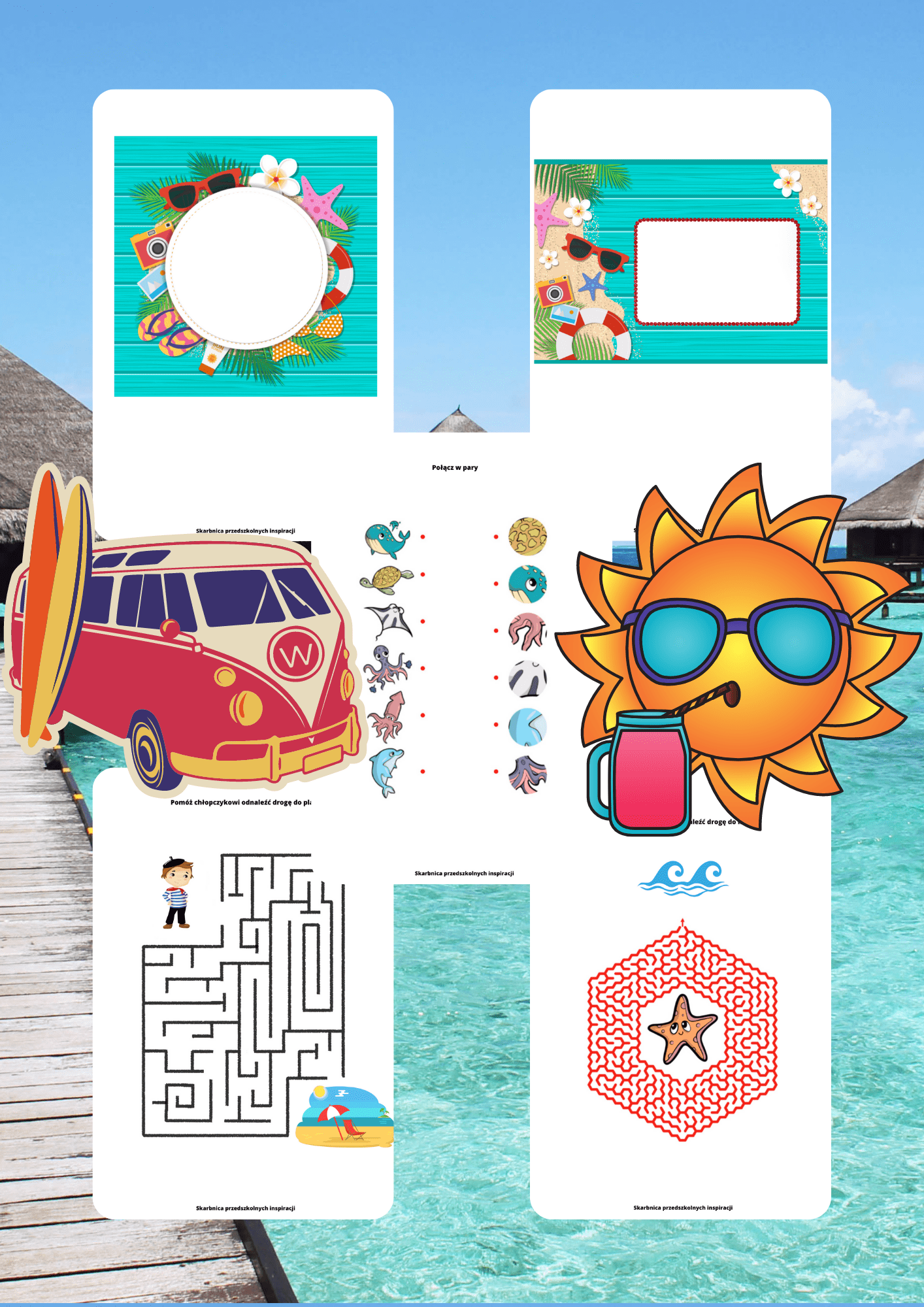 Wakacje - 5 Scenariuszy, Zestaw PDF, Prezentacja, 4 Gry
