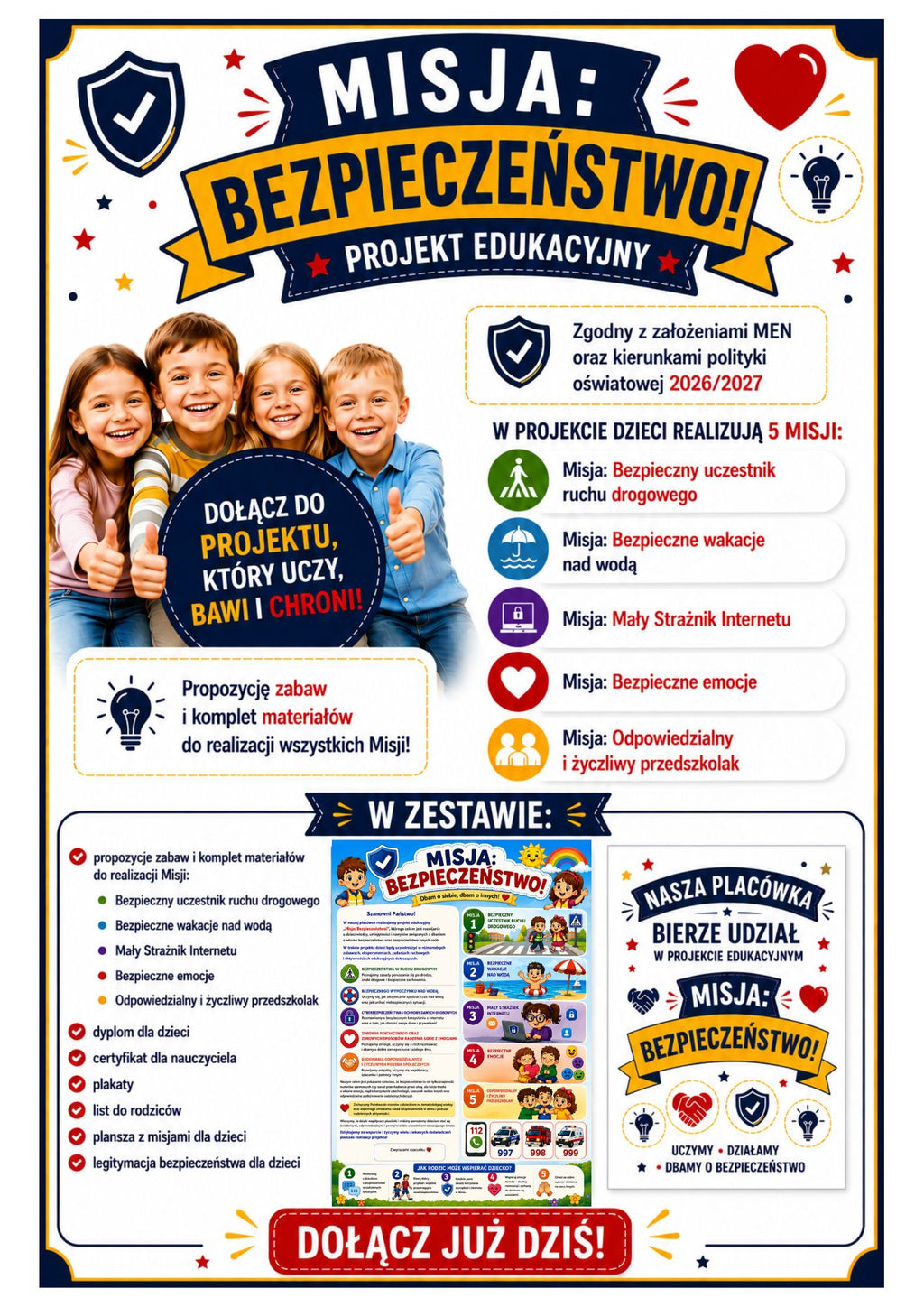 Projekt edukacyjny „MISJA: BEZPIECZEŃSTWO!"