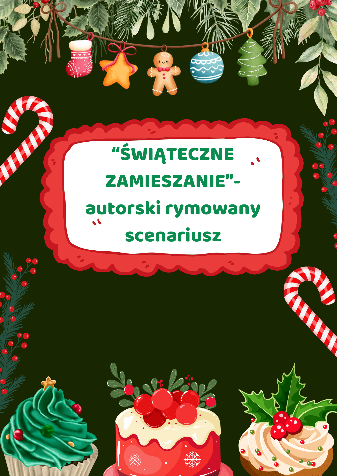 Świąteczne zamieszanie - autorski rymowany scenariusz - edu - skarbnica.pl