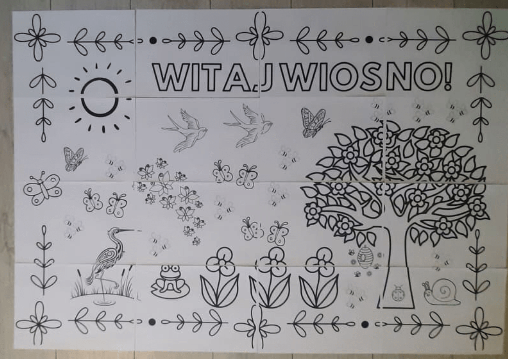 Kolorowanka XL - Wiosna