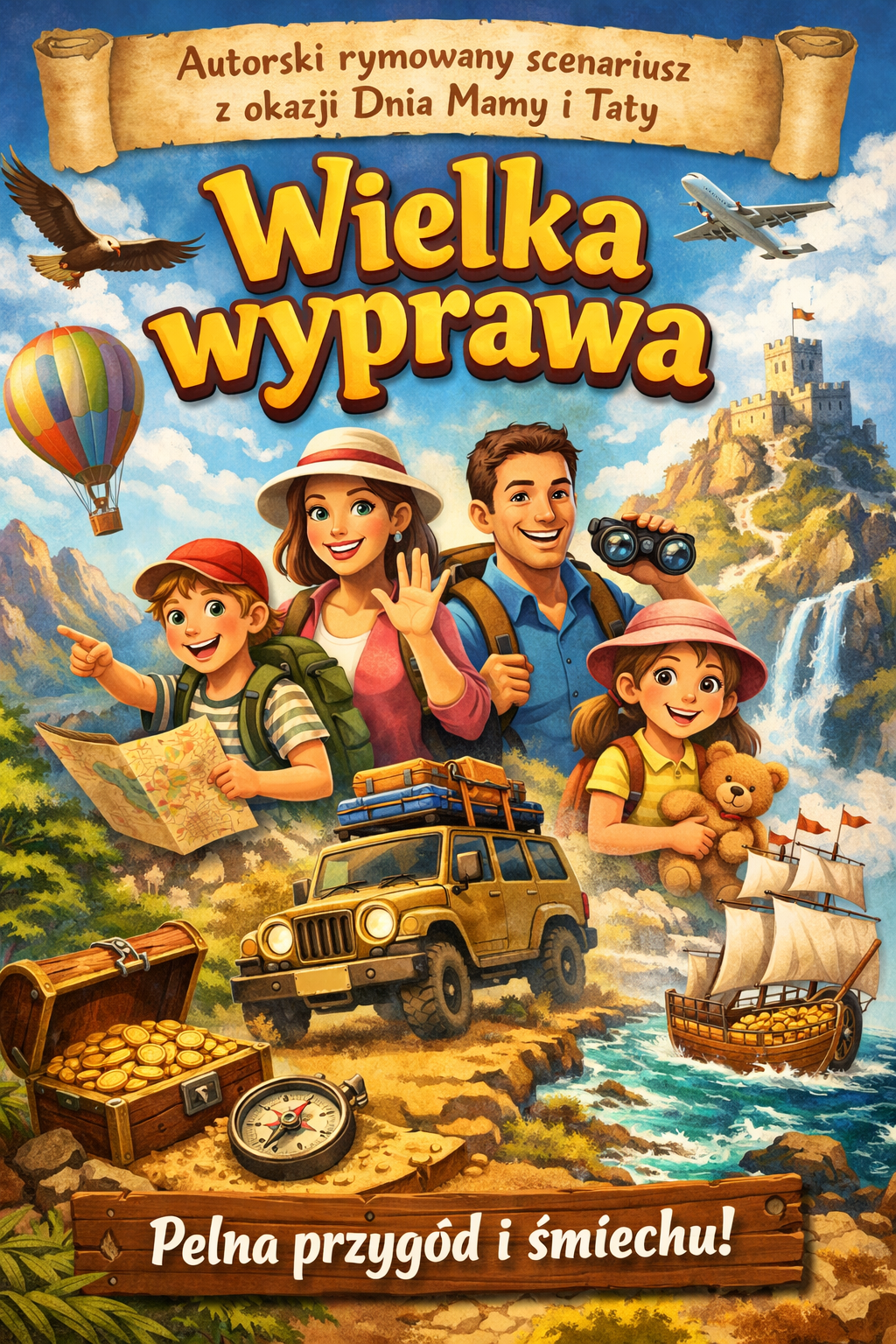 Autorski scenariusz Wielka Wyprawa - DZIEŃ MAMY i TATY - edu - skarbnica.pl