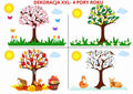 Dekoracja - drzewo 4 pory roku - edu - skarbnica.pl