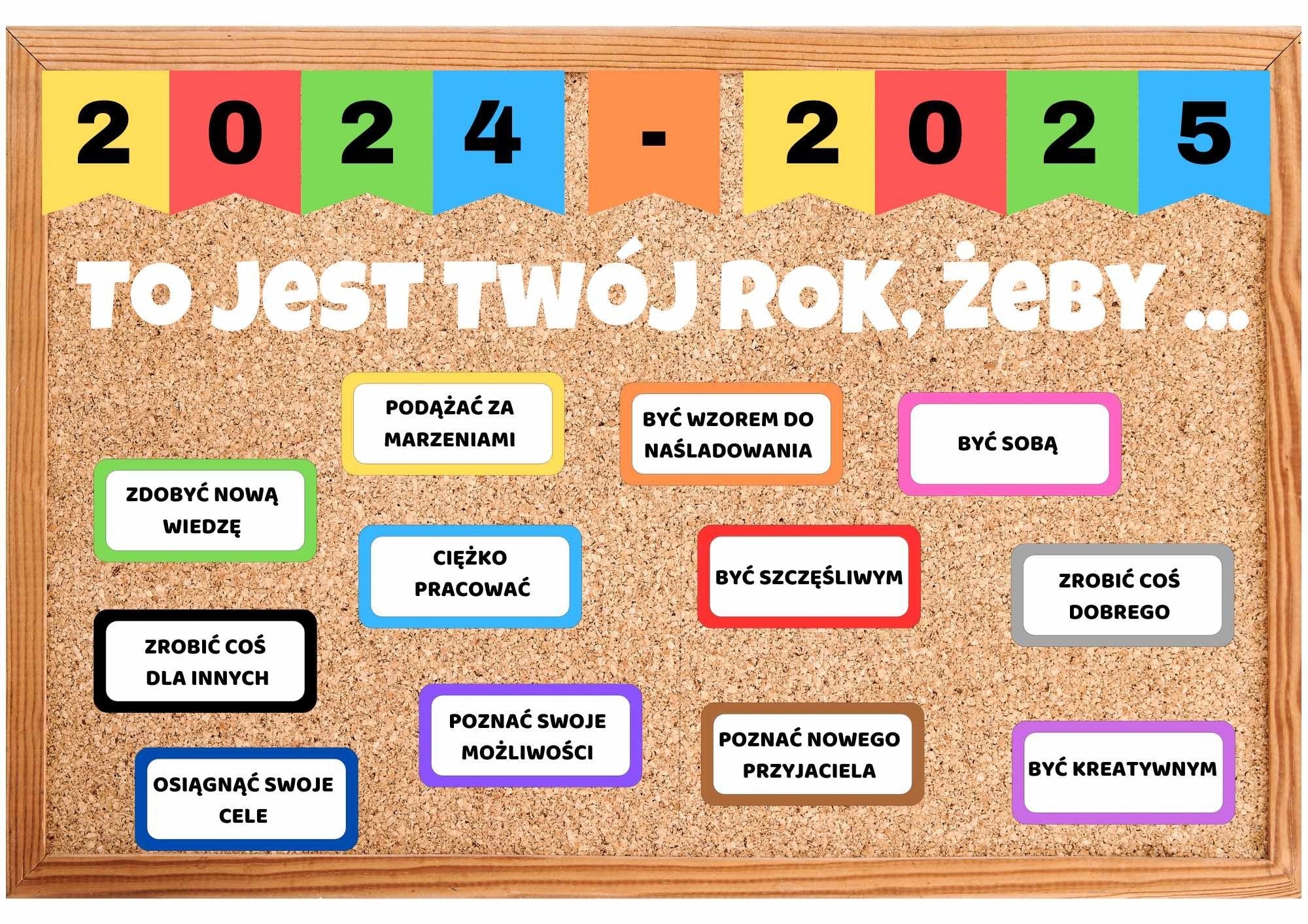 Dekoracja gazetka - zestaw PDF - edu - skarbnica.pl
