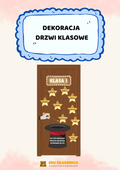 Dekoracja na drzwi klasowe - zestaw PDF - edu - skarbnica.pl