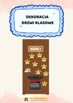 Dekoracja na drzwi klasowe - zestaw PDF - edu - skarbnica.pl
