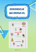 Dekoracja na drzwi XL w placówce - edu - skarbnica.pl