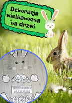 Dekoracja wielkanocna PDF dla dzieci - edu - skarbnica.pl