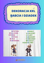 Dekoracja XXL - Babcia i dziadek - edu - skarbnica.pl