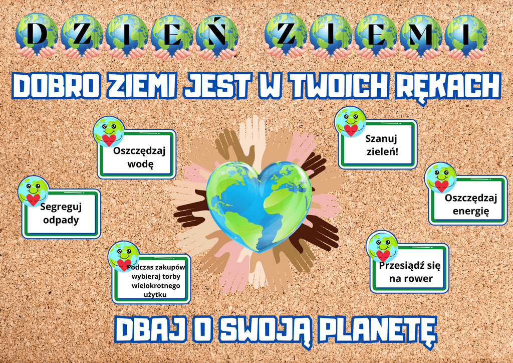 Dekoracja/gazetka XL DZIEŃ ZIEMI - edu - skarbnica.pl