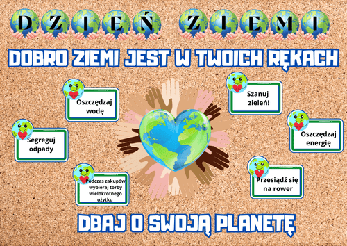 Dekoracja/gazetka XL DZIEŃ ZIEMI - edu - skarbnica.pl